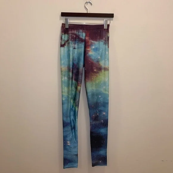 Lotus Leggings Multicolor Galaxy leggings size M - Picture 2 of 9